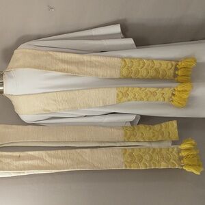 Ecclesiastical Vestment Stole Liturgical Scarf Pastor Sash Vintage Tippet 3 Pc's